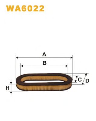 WIX FILTERS wa6022 -  Воздушный фильтр